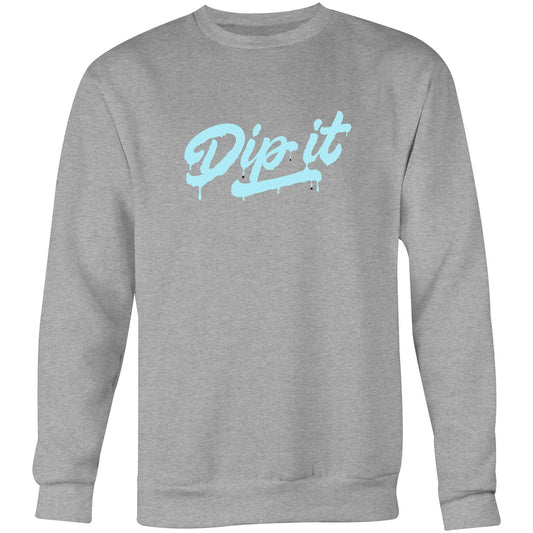 Dip It Crew Sweatshirt - GREY AND BLUE